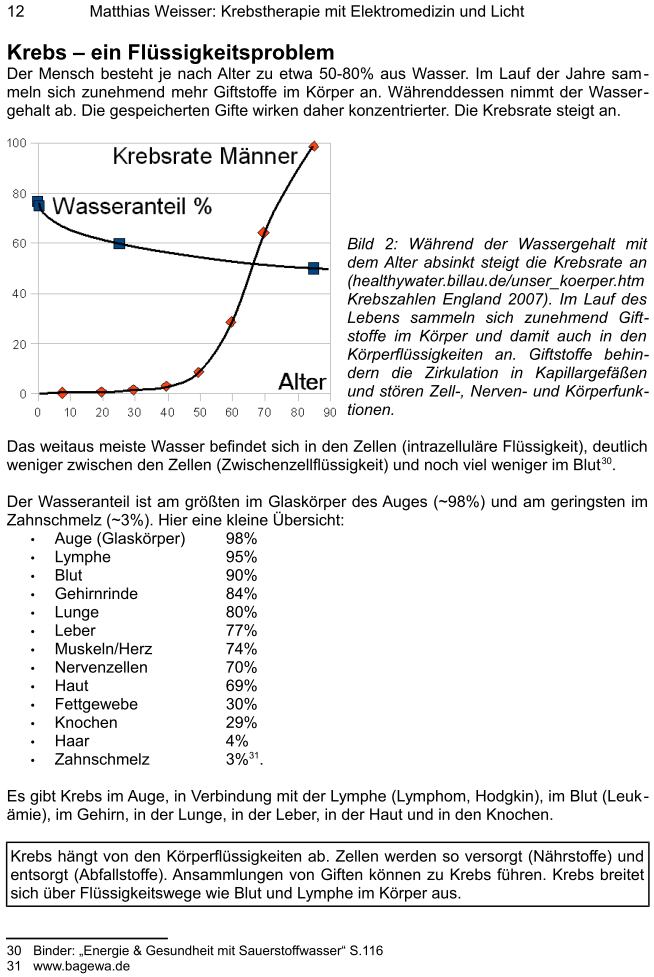 Krebstherapie mit Elektrizitaet